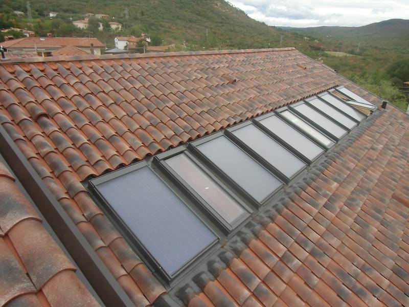finestre da tetto fakro e collettori solari per pahor
