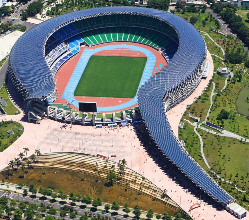 Il Dragon Stadium di Kaohsiung a Taiwan