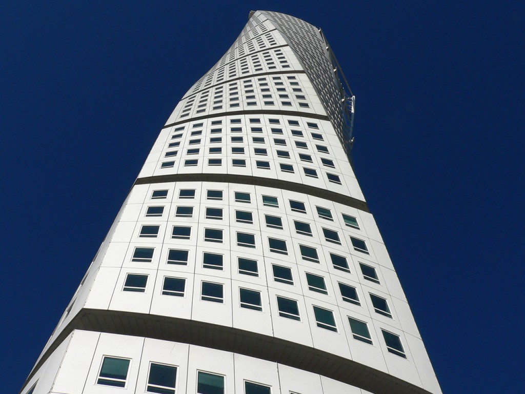 Grattacielo Turning Torso progettato da Santiago Calatrava a Malmö, in Svezia
