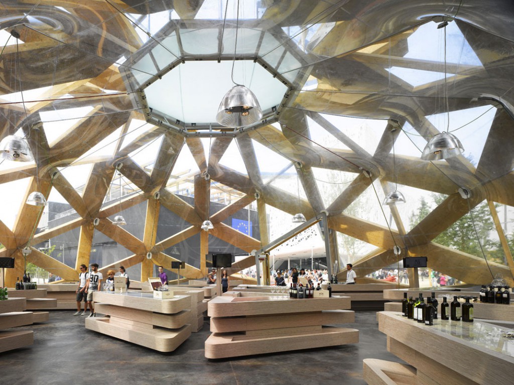 L'interno del padiglione Copagri a Expo 2015