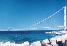 Un rendering del Ponte sullo Stretto