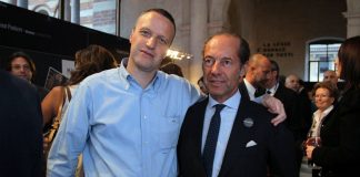 Ettore Riello (a destra) con il sindaco di Verona, Flavio Tosi