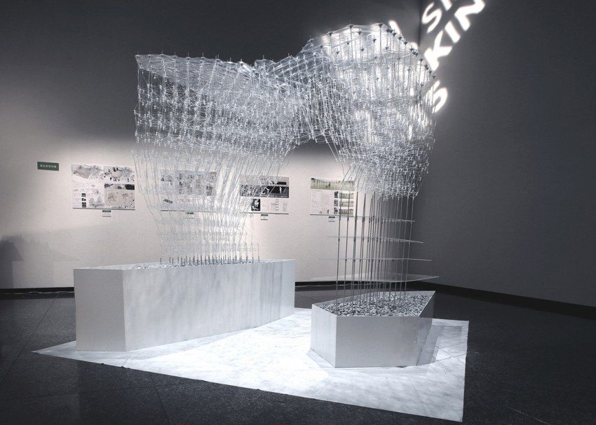 La struttura realizzata con la penna stampante 3D dagli studenti dell'Università di Tokyo 