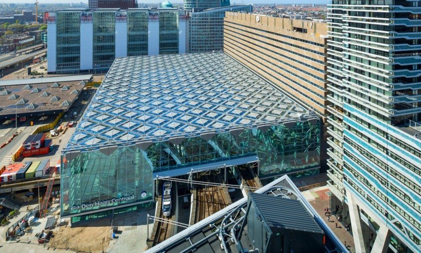 Il tetto della Den Haag Centraal a L'Aia