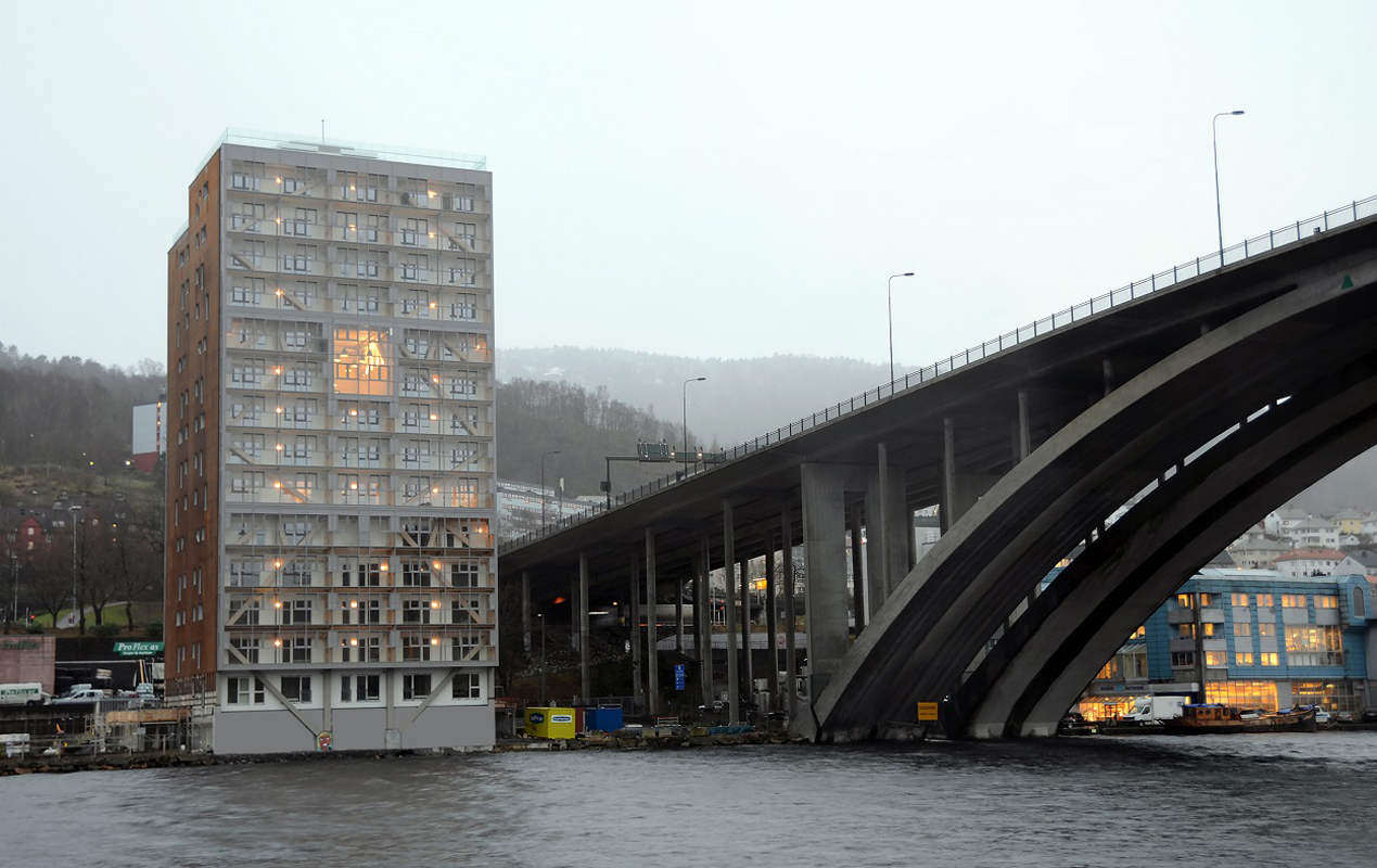 L'edificio Treet a Bergen
