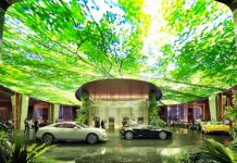 Rendering del Rosemont and Residences Hotel, l'interno della zona foresta pluviale