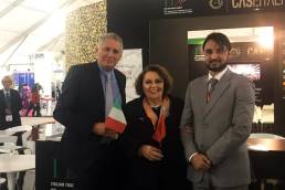 Azzedine Nekmouche, presidente dell’Ordine Nazionale degli Architetti del Marocco; Laura Michelini, Presidente di Caseitaly; Sami Ben Jelloul, Trade Analyst di Ice Casablanca