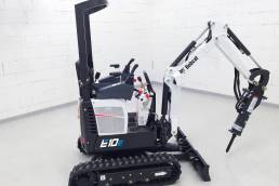 Un escavatore Bobcat