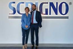 Maddalena Marchesini, amministratore delegato di Scrigno, con Luigi Geron, presidente dell’azienda