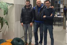 Antonio Trada, al centro