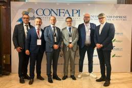 Da sinistra, Stefano Carminati, Antonio Maria Leonetti, Paolo Vismara, Michele Lamera, Stefano Lamera, Angelo Capelli