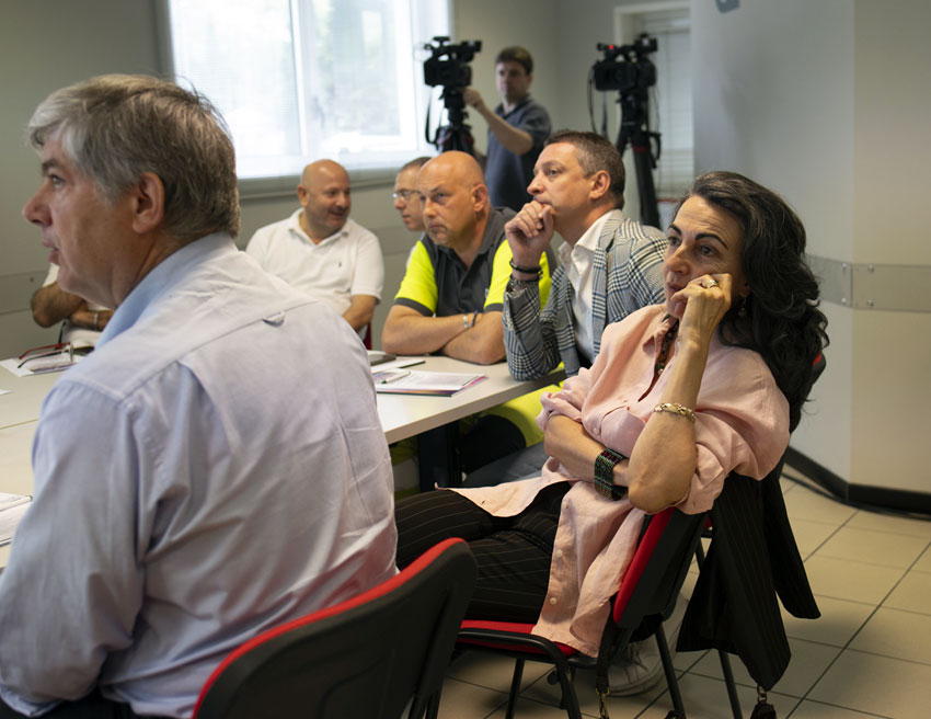 Un momento dell'incontro di Rezzato