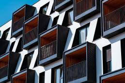 Moderno edificio in legno