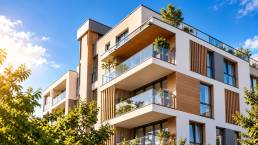 Facciata di un condominio moderno